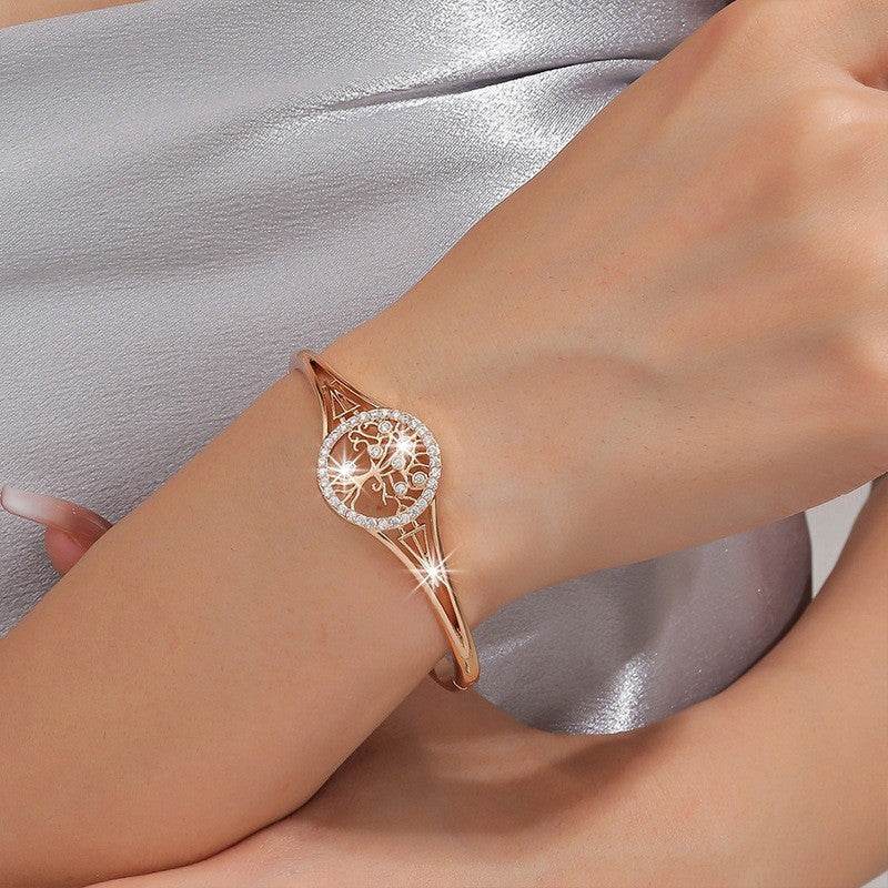 Fashion Electroplated Tree Of Life Bracelet Female Niche - MYLUXURY LANE ENTERPRISE