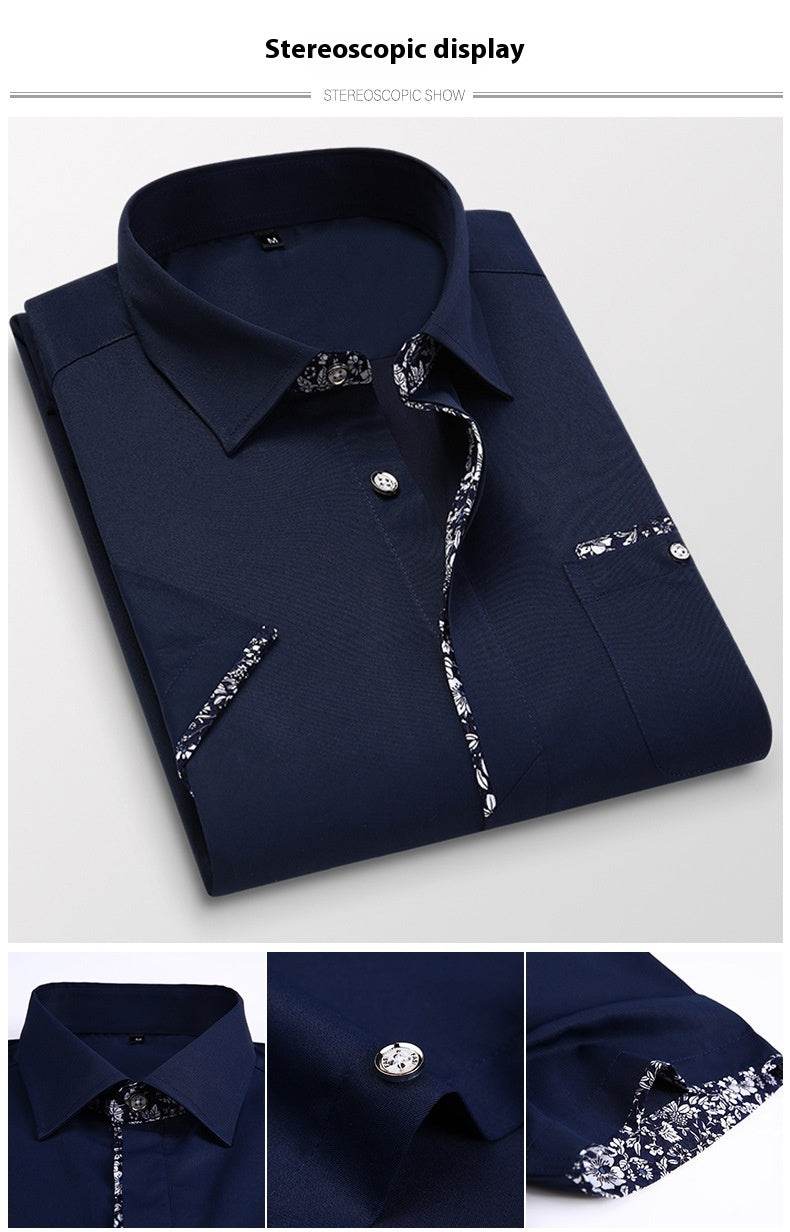 Men's New Slim Print Plus Size Shirt - MYLUXURY LANE ENTERPRISE