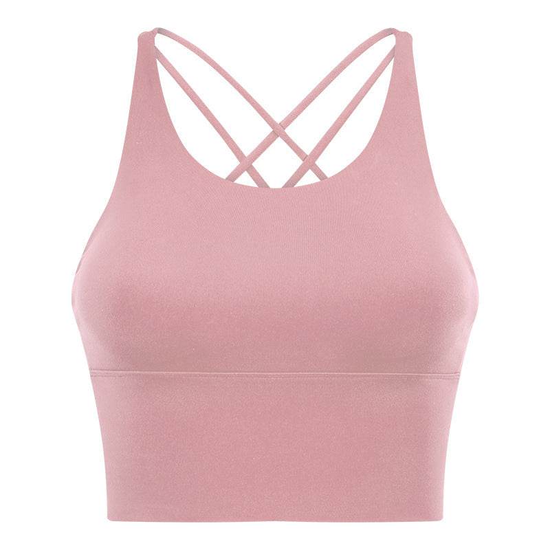High Strength Push Up Yoga Bra Spaghetti Strap Cross Beauty Back Workout Exercise Underwear - MYLUXURY LANE ENTERPRISE