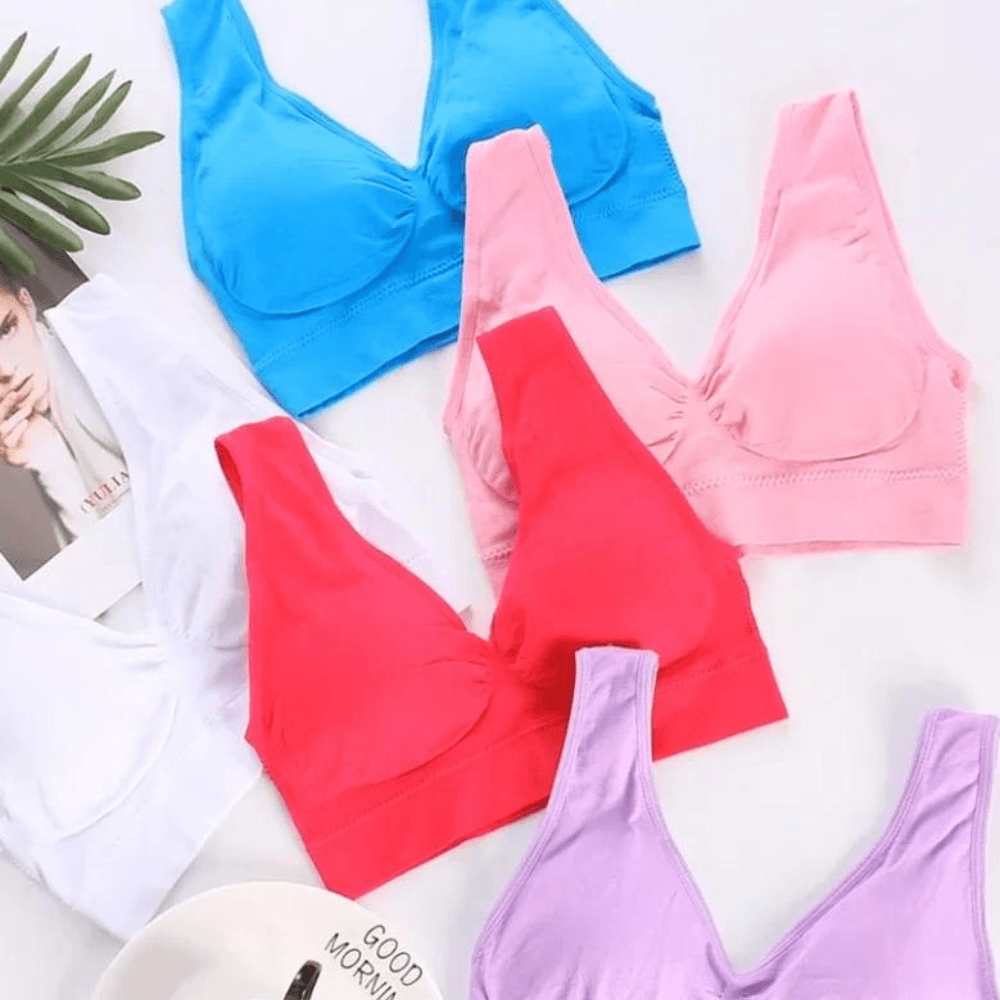 2-Pack Stylish Sports Bra Set for Girls - MYLUXURY LANE ENTERPRISE