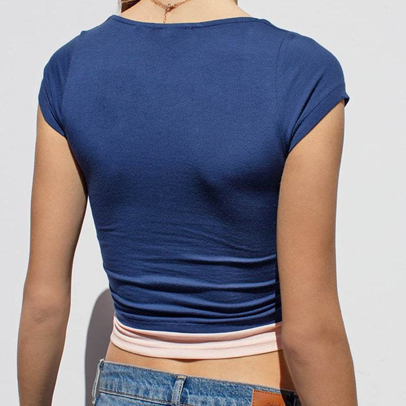 Hot Girl Cropped T-shirt Top Summer Style - MYLUXURY LANE ENTERPRISE
