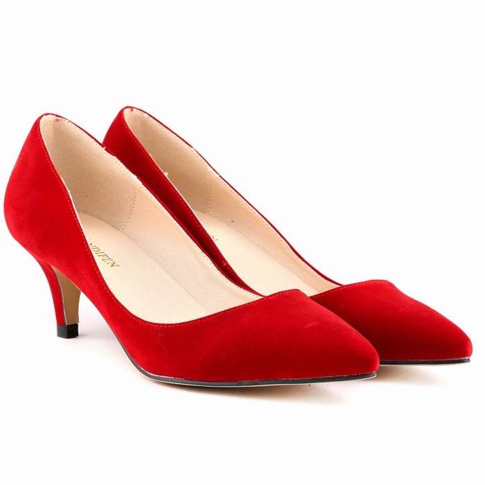 Pointed Low-cut Stiletto Heel Women's Thin Shoes - MYLUXURY LANE ENTERPRISE