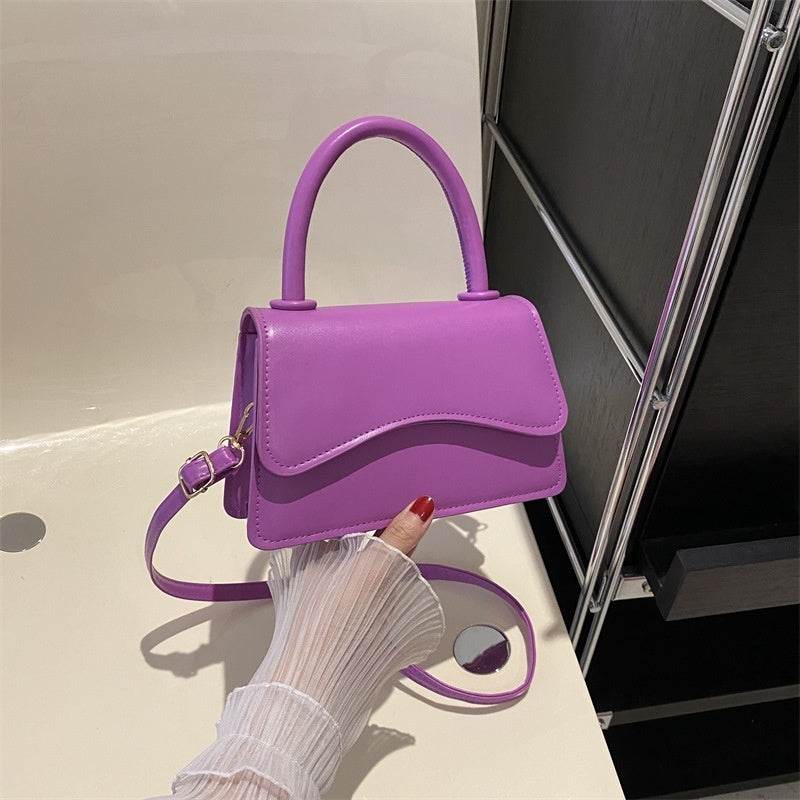 Fashion Messenger Bag Simple Solid Color Tote - MYLUXURY LANE ENTERPRISE
