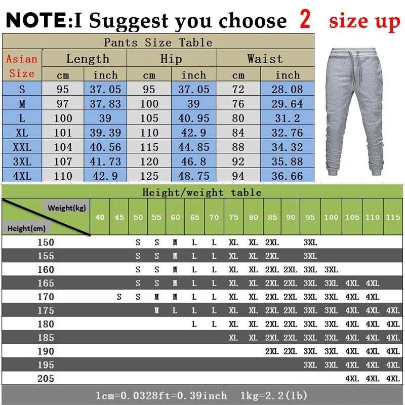 Men's Luxury Printed Sweatpants Warm Jogger Multi-pack Straight-leg Pants - MYLUXURY LANE ENTERPRISE