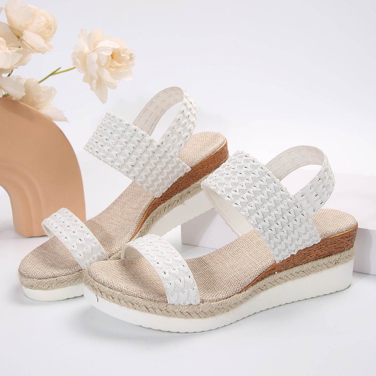 Summer Fashion Wedge Sandals For Women Peep-toe Shoes For Women - MYLUXURY LANE ENTERPRISE