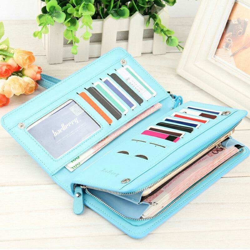 Multi-functional Women's Wallet Long Zipper Phone Bag - MYLUXURY LANE ENTERPRISE