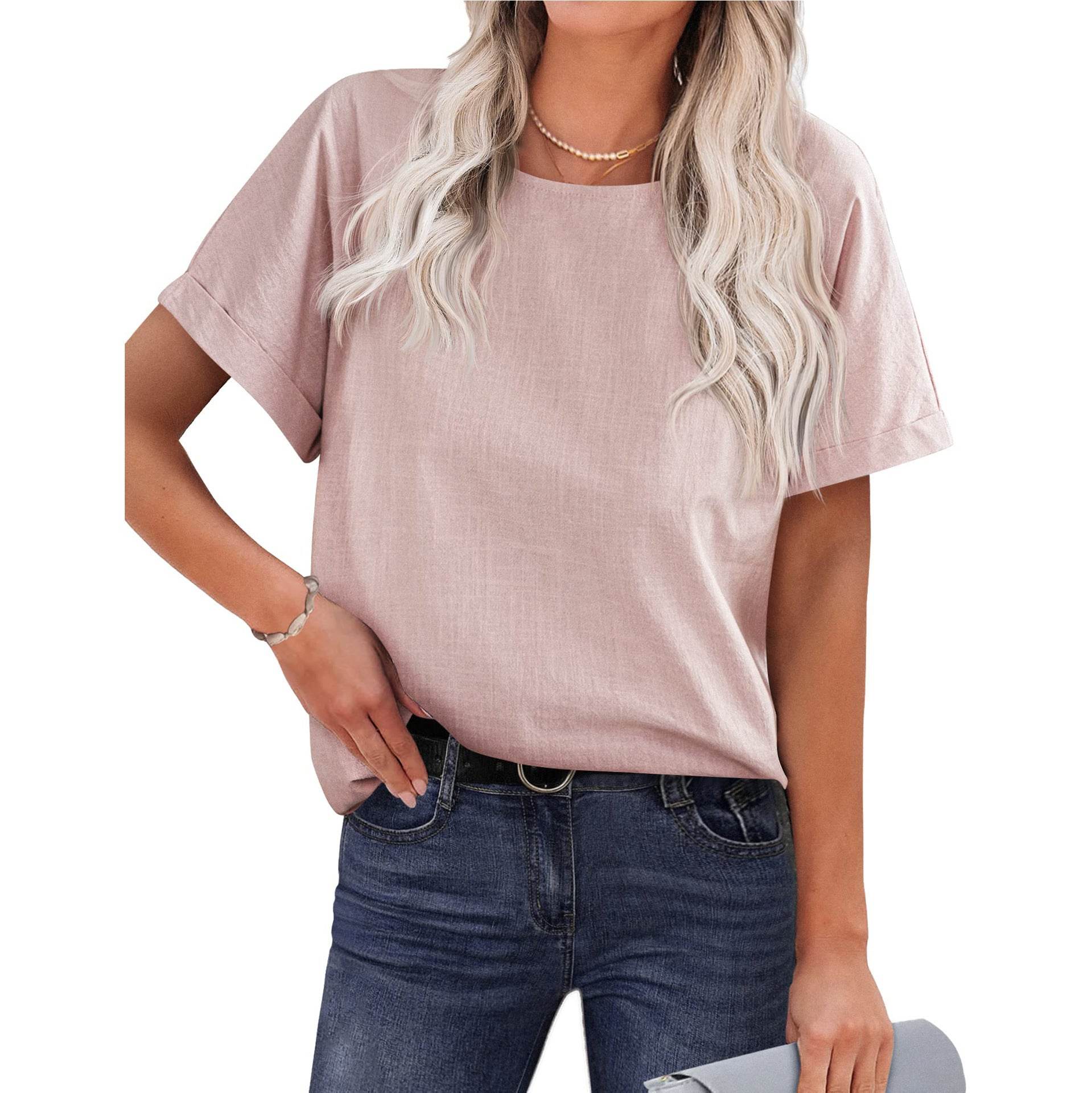 Women's Shirt Short-sleeved Cotton And Linen Top - MYLUXURY LANE ENTERPRISE
