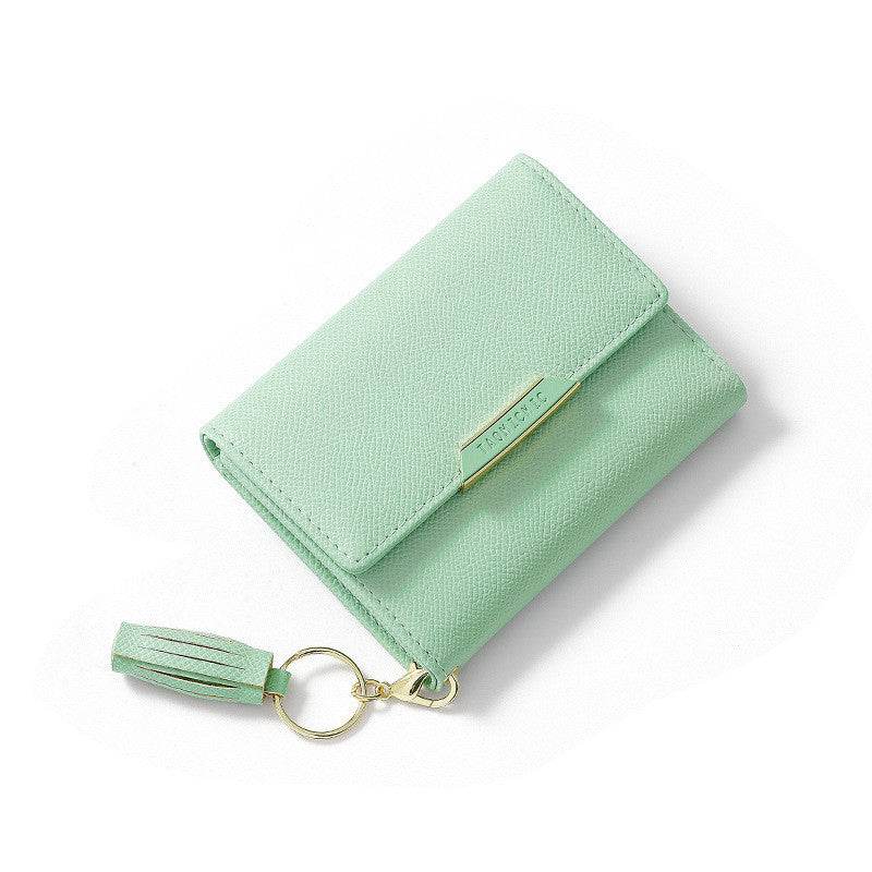 Simple Women's Short Wallet Tassel Small Folding - MYLUXURY LANE ENTERPRISE