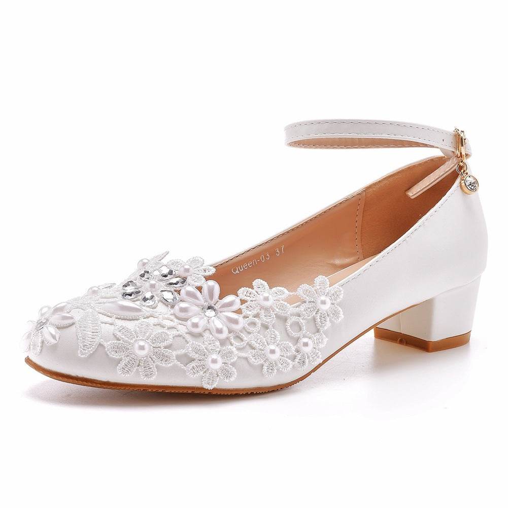 Lace Bridal Shoes Pregnant Women - MYLUXURY LANE ENTERPRISE
