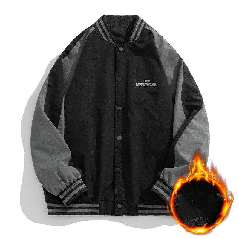 Contrast Color Design Baseball Jacket Trend - MYLUXURY LANE ENTERPRISE