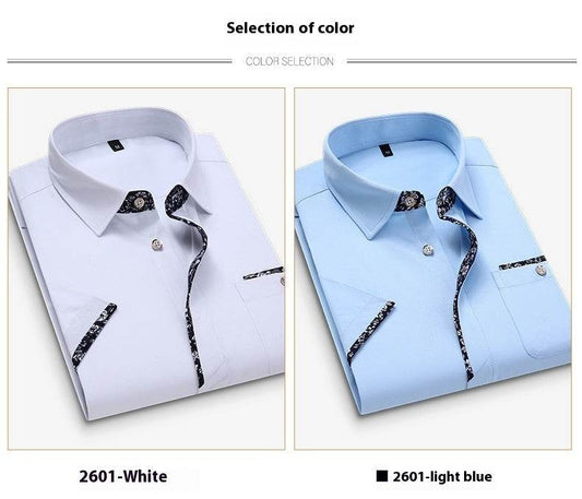 Men's New Slim Print Plus Size Shirt - MYLUXURY LANE ENTERPRISE