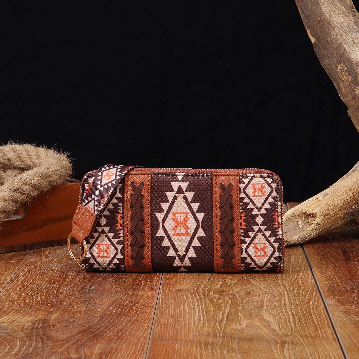 Vintage Cotton And Linen Printed Bohemian Style Lady Hand-carrying Wallet Card Holder - MYLUXURY LANE ENTERPRISE