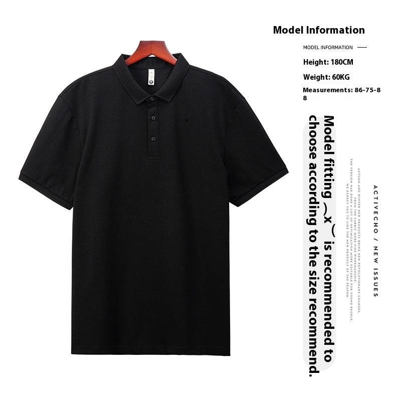 Cool Light Business Short Sleeve Loose Lapels T-shirt - MYLUXURY LANE ENTERPRISE
