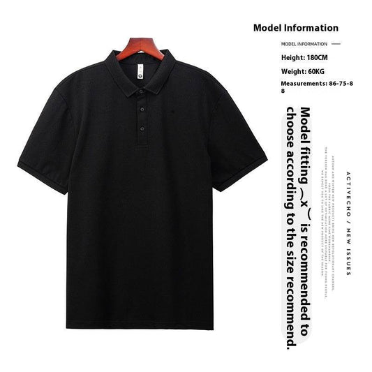 Cool Light Business Short Sleeve Loose Lapels T-shirt - MYLUXURY LANE ENTERPRISE
