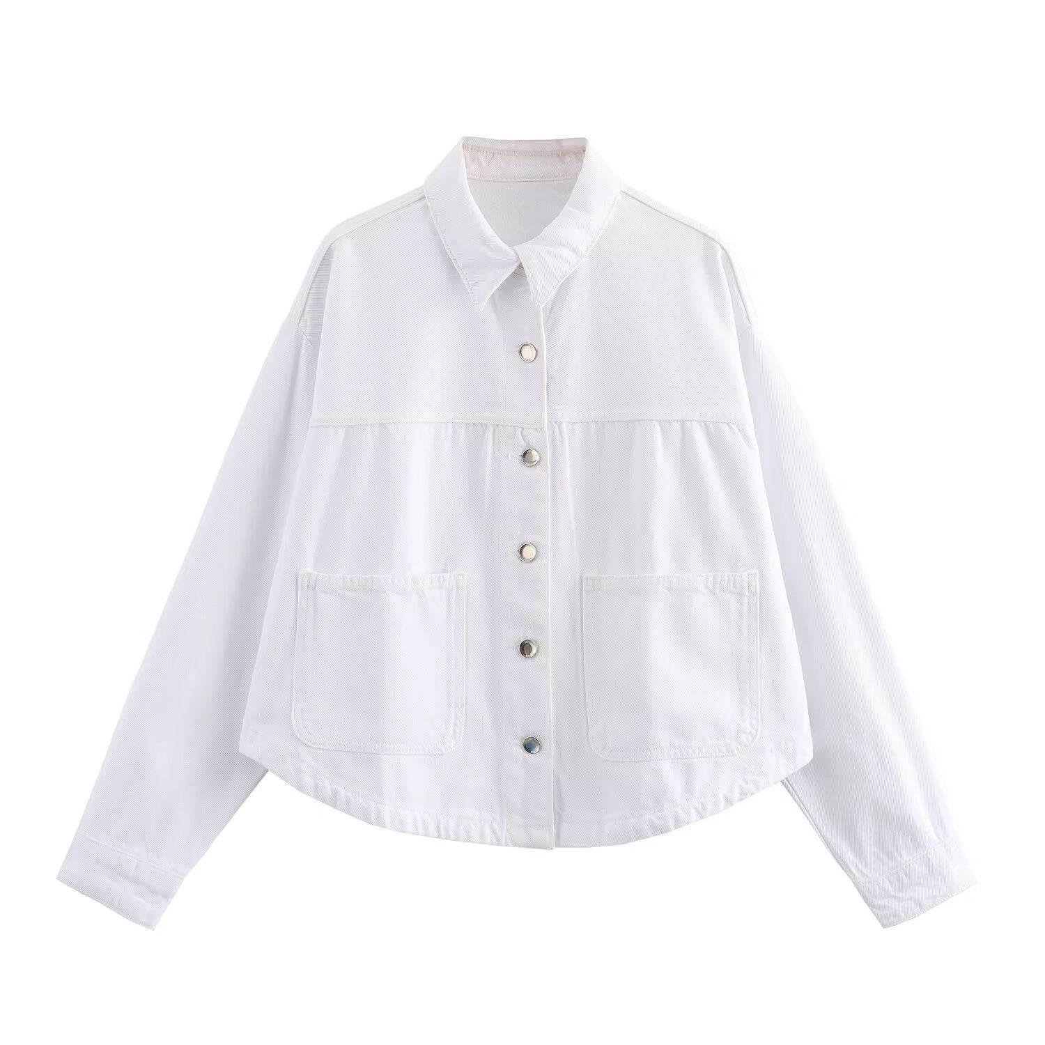 Women's Street Fashion Denim Shirt Jacket - MYLUXURY LANE ENTERPRISE