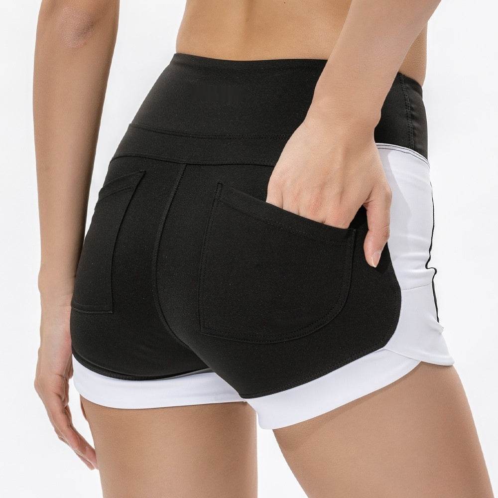Sports And Fitness High Waisted Hip Lifting Quick Drying Shorts - MYLUXURY LANE ENTERPRISE