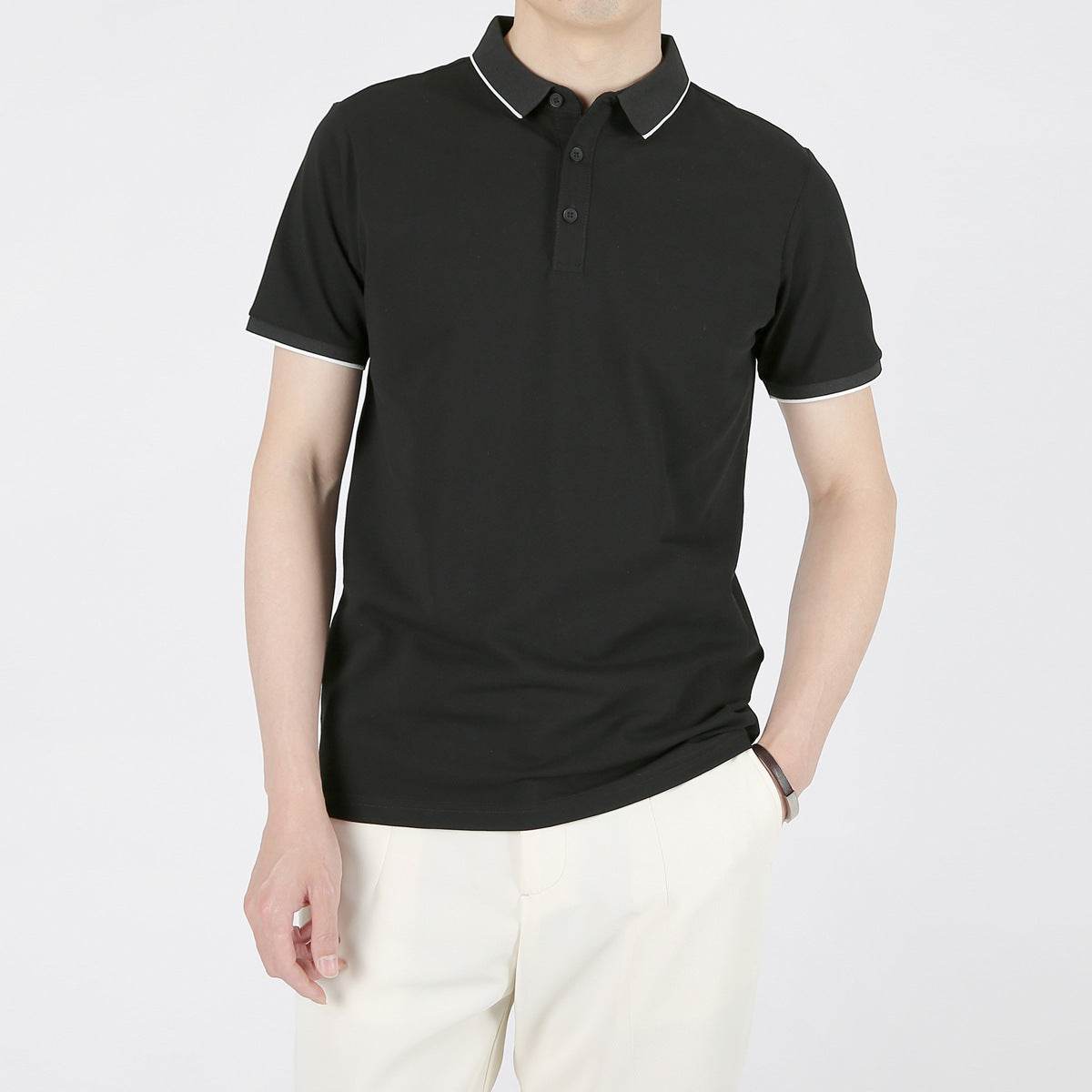 Summer Leisure Casual Lapel Short Sleeve T-shirt - MYLUXURY LANE ENTERPRISE