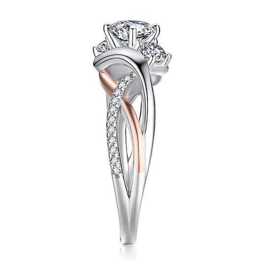 Zircon Shiny Ring For Women Fashion Geometry Pattern - MYLUXURY LANE ENTERPRISE