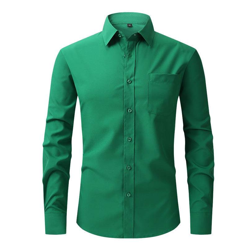 Men's Business Casual Long Sleeve Shirt - MYLUXURY LANE ENTERPRISE