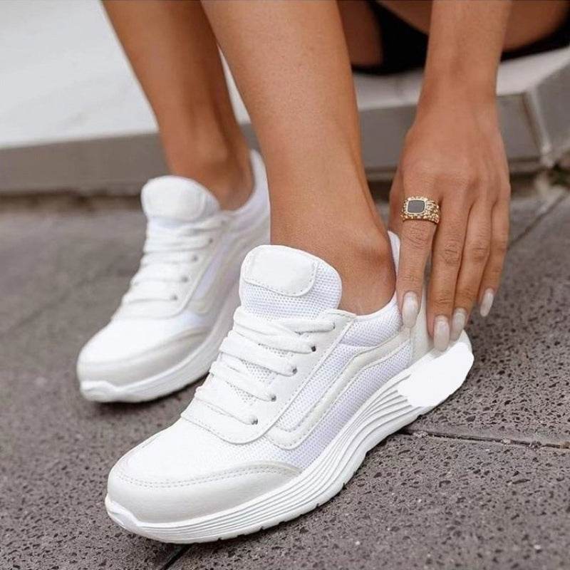 Lace-up Sports Style Low-top Shoes Women - MYLUXURY LANE ENTERPRISE