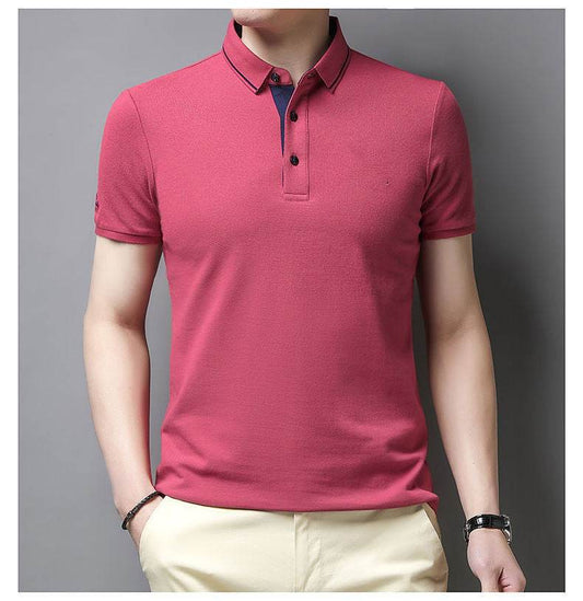 Men's Short-sleeved Cotton T-shirt Solid Color - MYLUXURY LANE ENTERPRISE