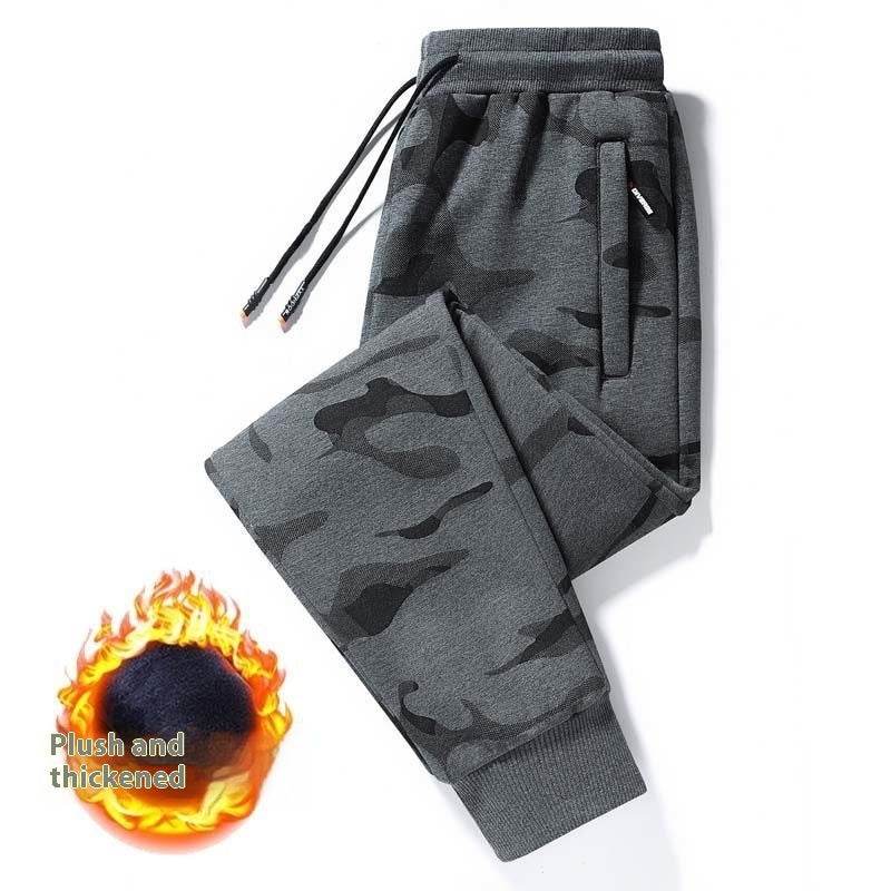 Men's Autumn Winter Cotton Men's Casual Pants Plus-sized Ankle Banded Pants - MYLUXURY LANE ENTERPRISE