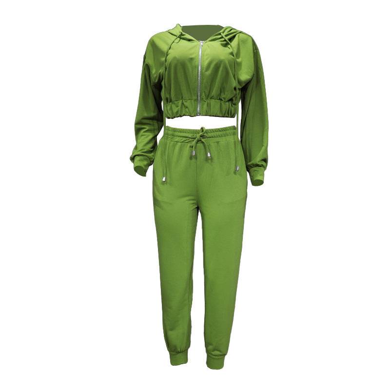Fashion Long Sleeve Hooded Sports Suit Women - MYLUXURY LANE ENTERPRISE