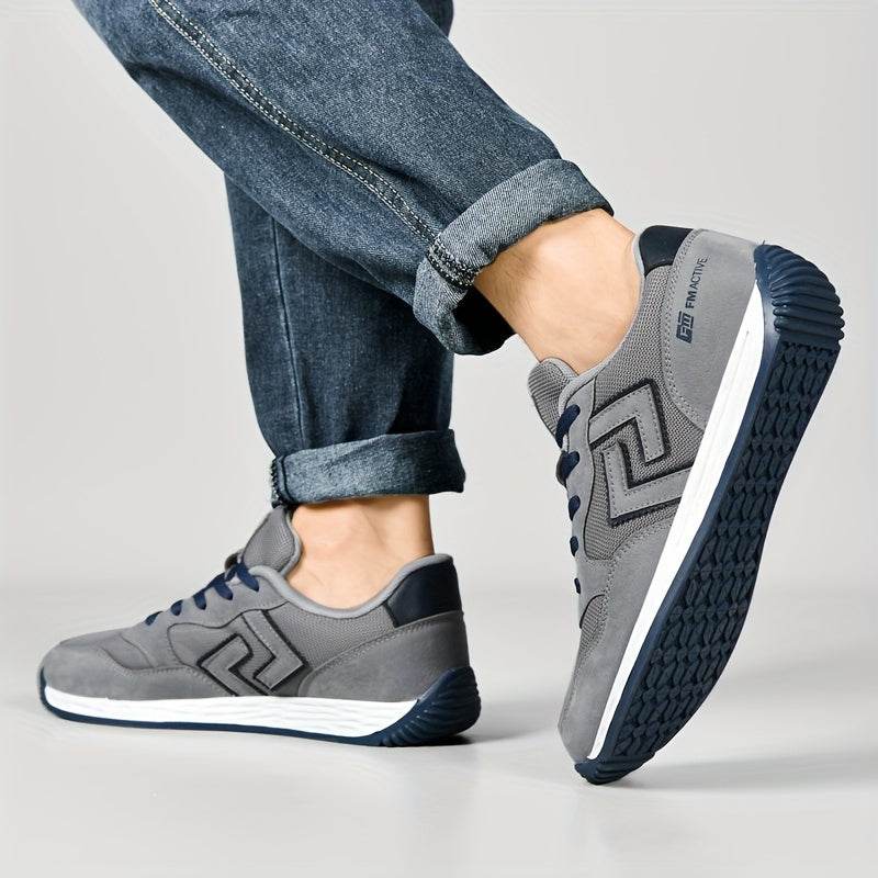 Men's Stylish Casual Sneakers - Breathable, Non-Slip Rubber Sole Shoes For All Seasons - MYLUXURY LANE ENTERPRISE