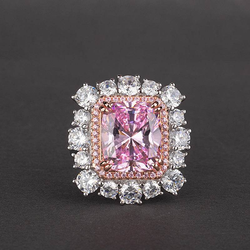 Inlaid Man-made High Carbon Diamond Women's Ring - MYLUXURY LANE ENTERPRISE