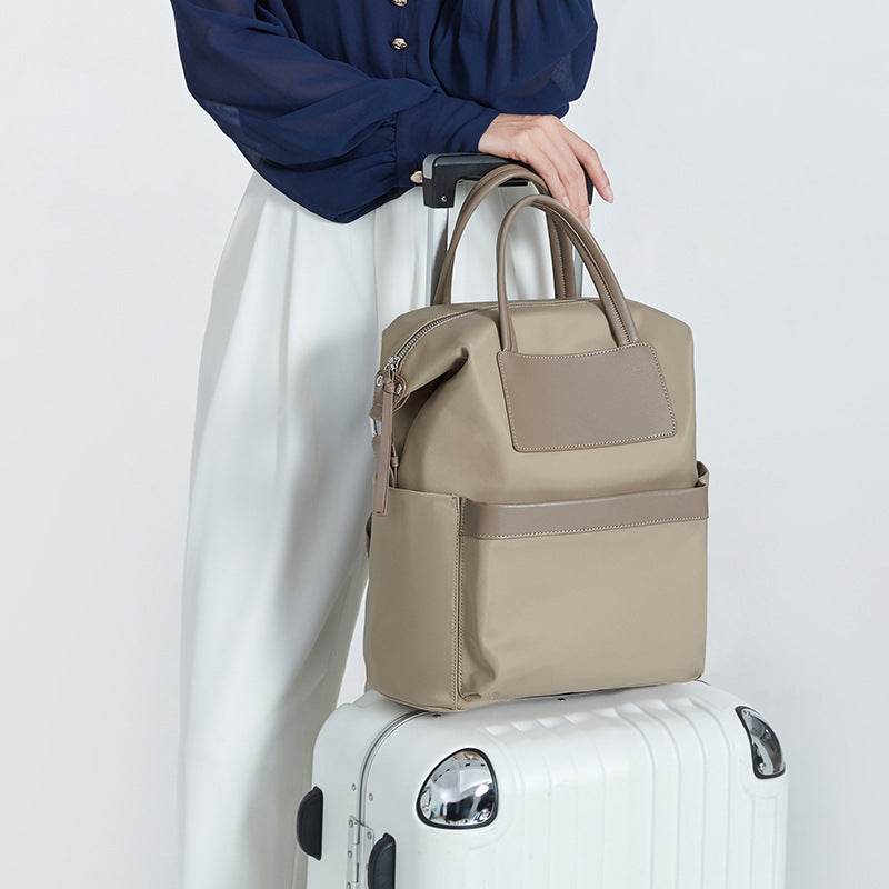 Women's Casual Backpack With Hand-hold Design Lightweight And Waterproof Commuting Travel Computer Bag Large Capacity Handbag - MYLUXURY LANE ENTERPRISE