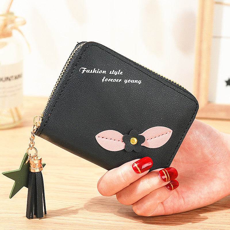 Women's Simple Flower Zipper Purse - MYLUXURY LANE ENTERPRISE