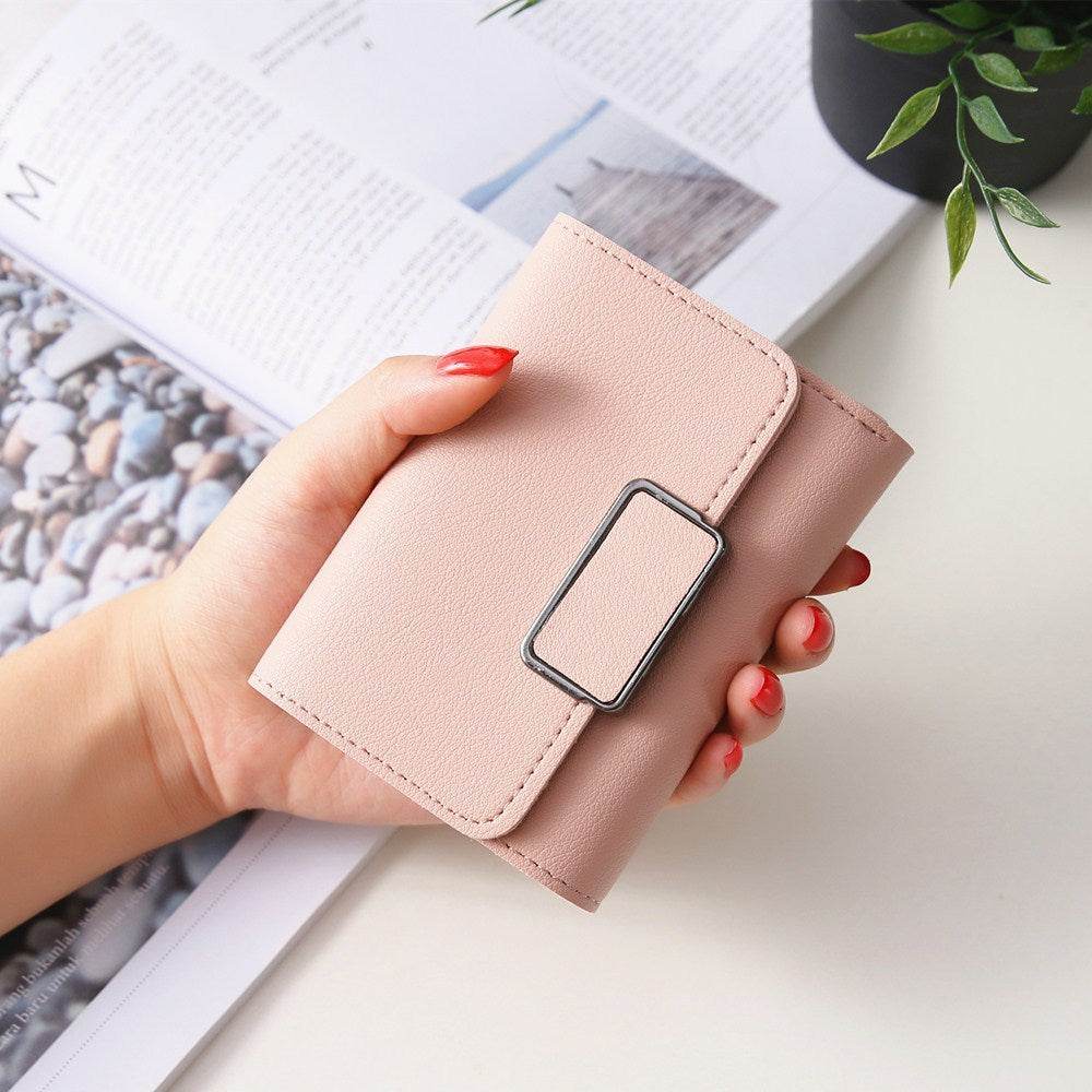 Women's Short And Simple Plaid Fashion Wallet - MYLUXURY LANE ENTERPRISE