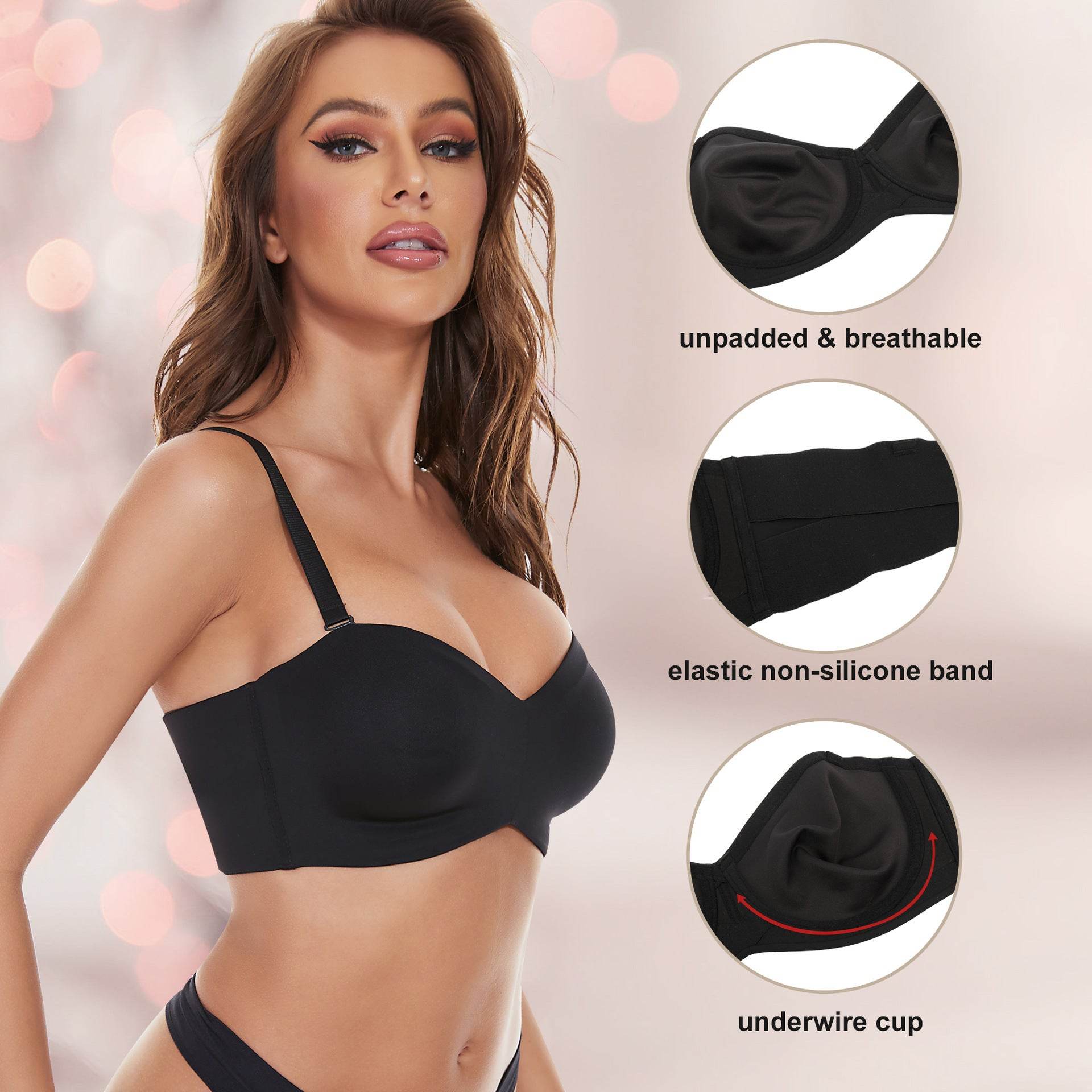 Women's Fashionable Simple Removable Straps Underwear - MYLUXURY LANE ENTERPRISE