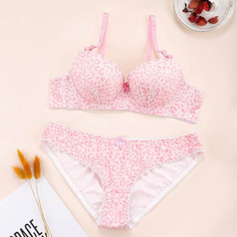 Printed Underwear Adjustable Push Up Bra Set - MYLUXURY LANE ENTERPRISE