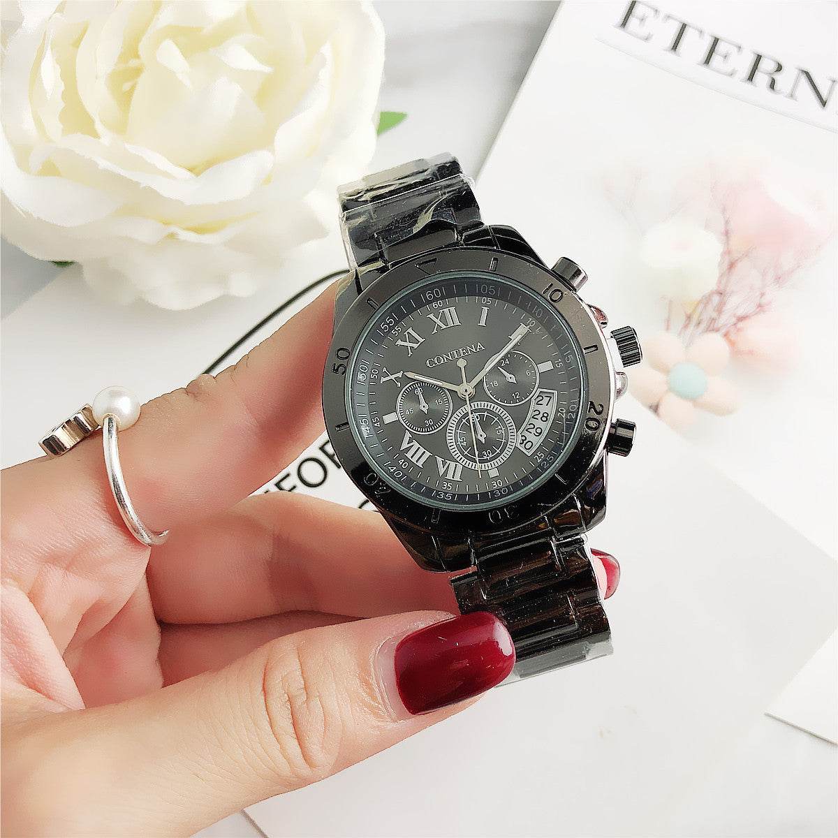 Diamond Simple Mesh Strap Stainless Steel Watch - MYLUXURY LANE ENTERPRISE