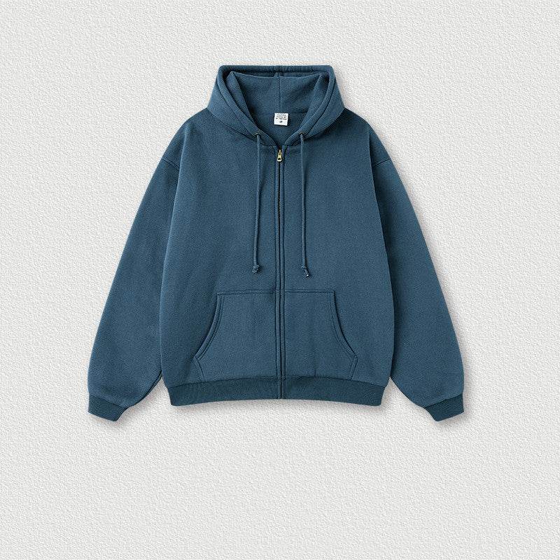 Men's Fashion Solid Color Zipper Sweater Jacket - MYLUXURY LANE ENTERPRISE