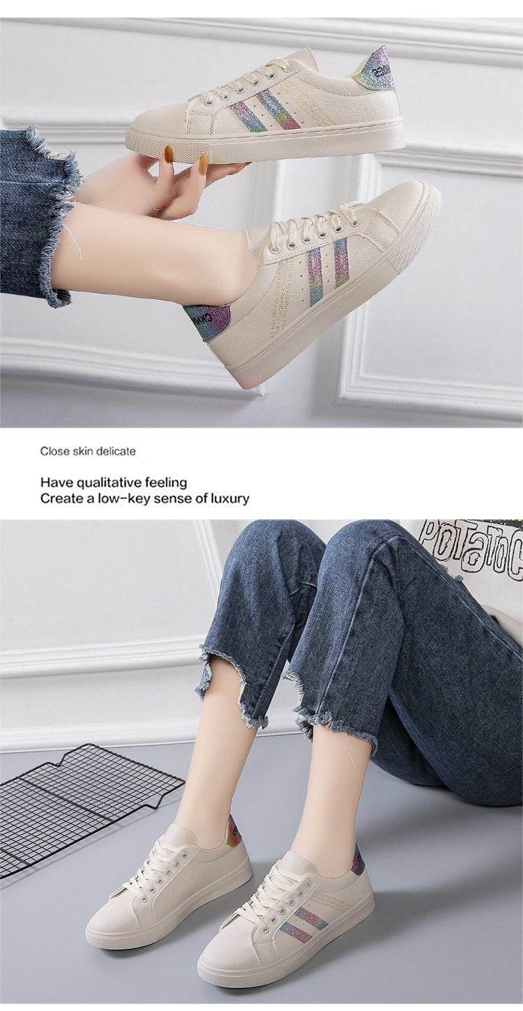 Versatile Basic Leisure Sports Flat Sneakers - MYLUXURY LANE ENTERPRISE