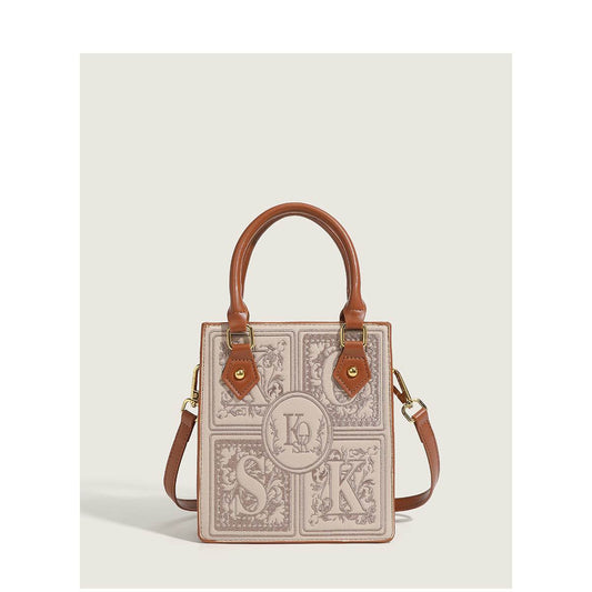 Early Autumn Popular Embroidered Portable Small Square Messenger Bag - MYLUXURY LANE ENTERPRISE