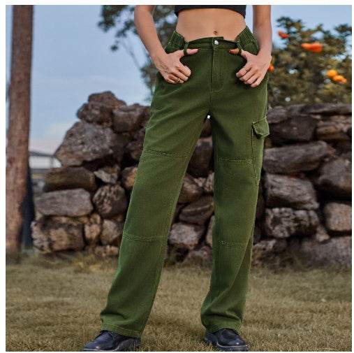 Women's Loose High-waist Straight-leg Casual Trousers - MYLUXURY LANE ENTERPRISE