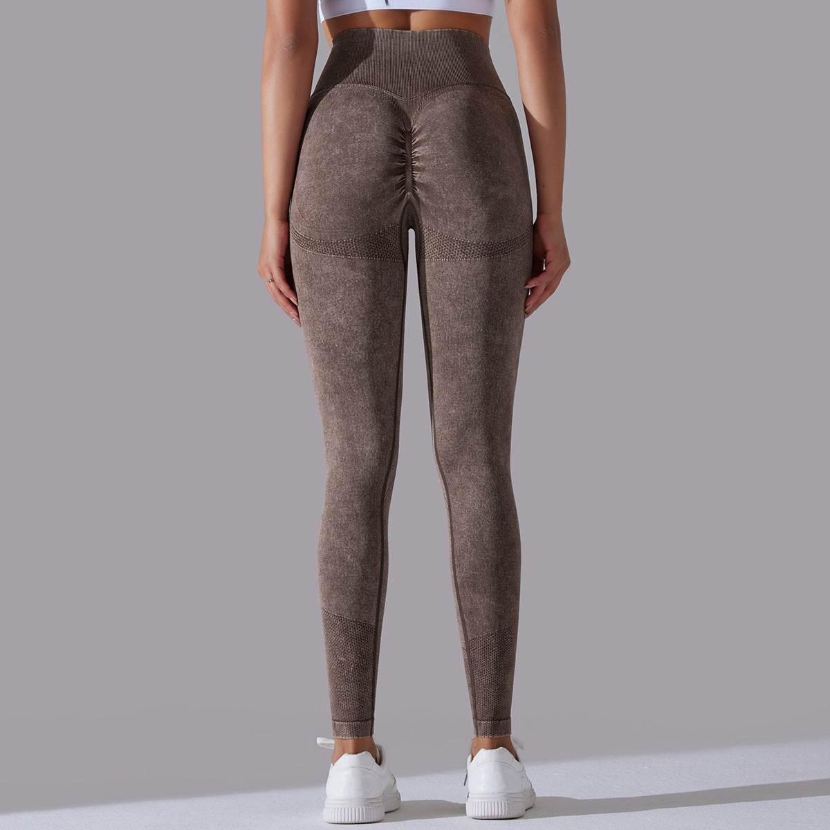 Knitted Seamless Yoga Pants Running Sports Fitness High Waist Butt Lifting Leggings Womens Clothing - MYLUXURY LANE ENTERPRISE