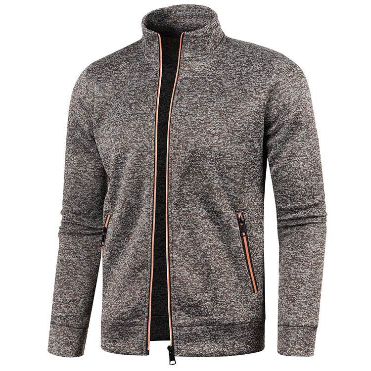 Men's Long Zipper Knitted Jacket - MYLUXURY LANE ENTERPRISE