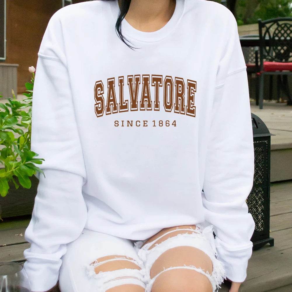 Salvatore Since 1864 Mystic Falls Hooded Sweatshirt - MYLUXURY LANE ENTERPRISE