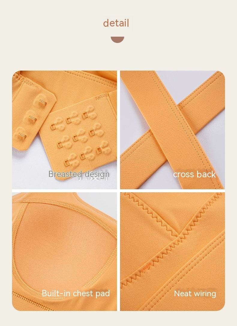 Nude Feel High Elastic Breast Holding Sports Bra Bra - MYLUXURY LANE ENTERPRISE