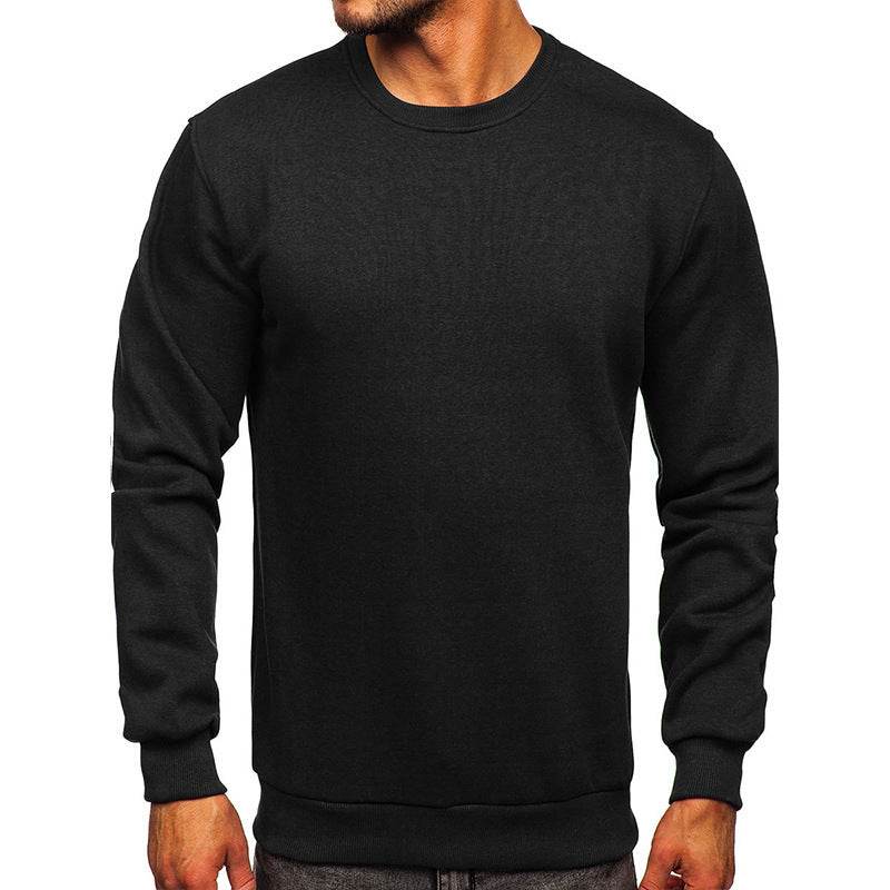 European American Hoodie With Round Neck In Solid Color - MYLUXURY LANE ENTERPRISE
