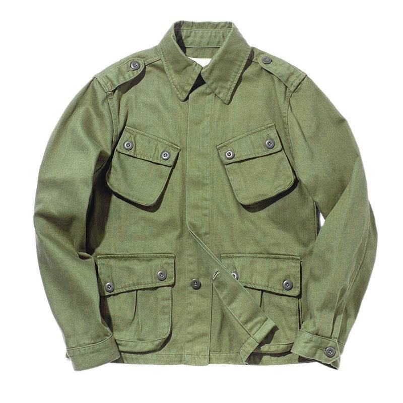 American Retro Heavy Washed Overalls Coat Design Fashion Brand Multi-pocket - MYLUXURY LANE ENTERPRISE