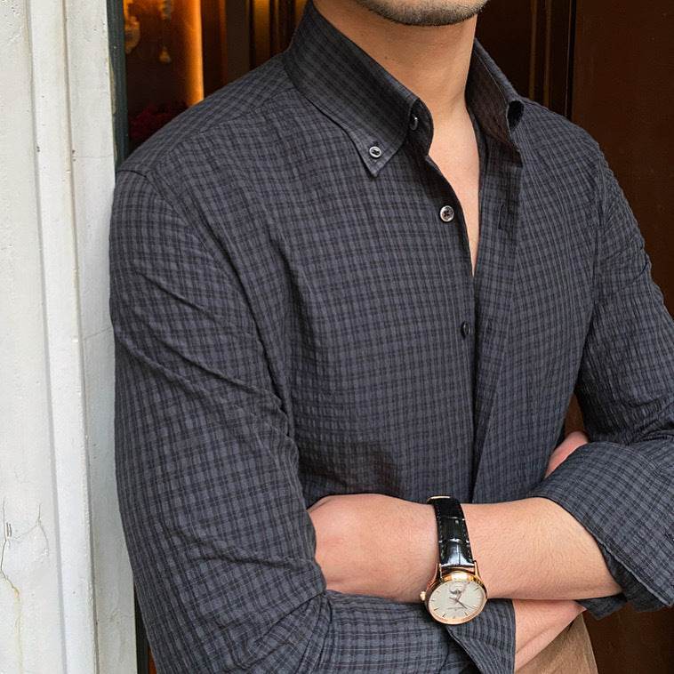 Retro Breathable Wrinkle Resistant Shirt Italian - MYLUXURY LANE ENTERPRISE