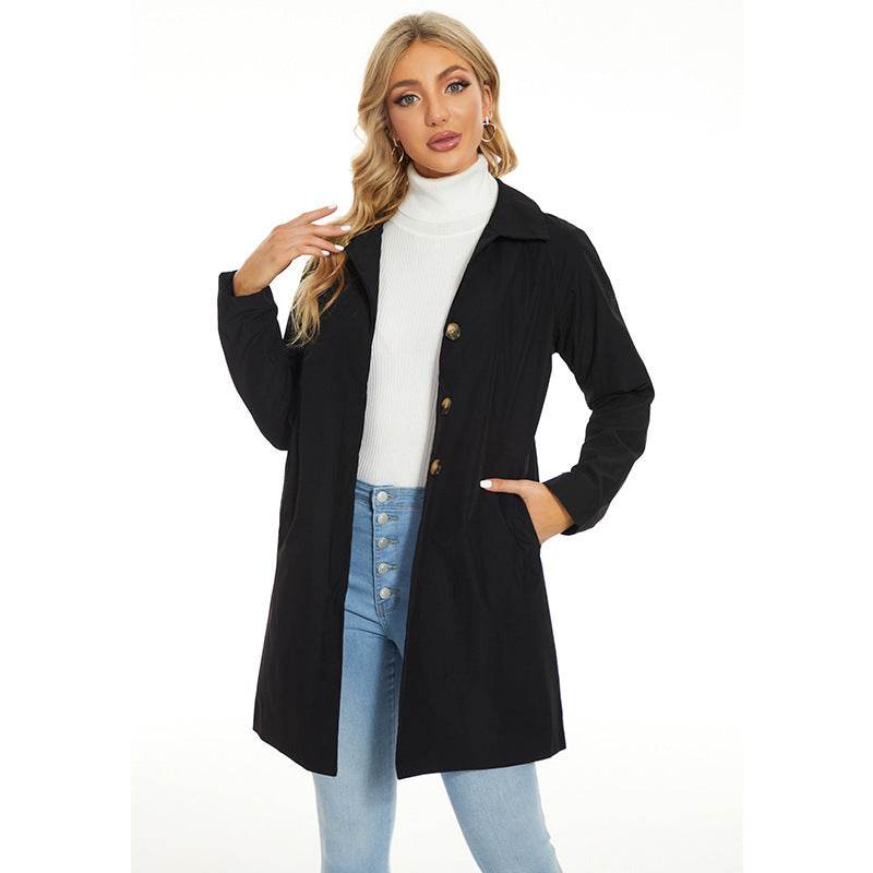 Small British Style Trench Women's Fashionable Temperament Coat - MYLUXURY LANE ENTERPRISE