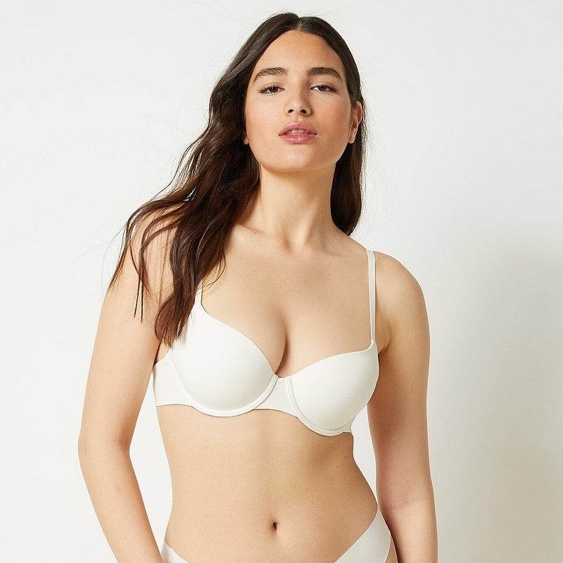 Glossy Push-up Large Bra Soft Steel Ring Adjustable Bra - MYLUXURY LANE ENTERPRISE