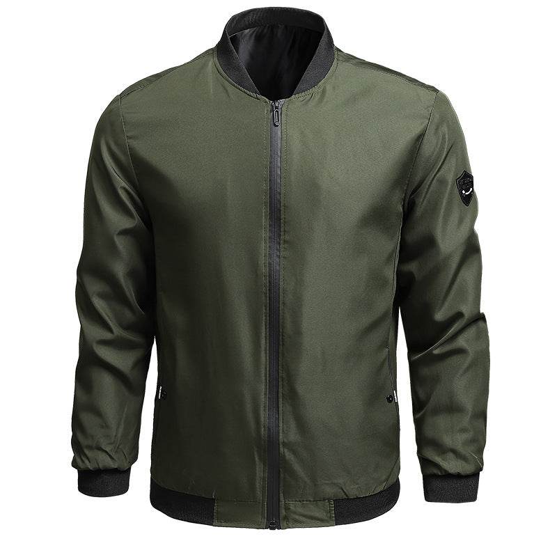 Spring And Autumn Casual Solid Color Men's Coat - MYLUXURY LANE ENTERPRISE