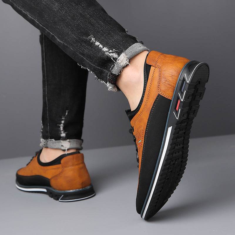 Genuine Leather Sports Comfortable And Non-slip Waterproof Leather Shoes Men's - MYLUXURY LANE ENTERPRISE